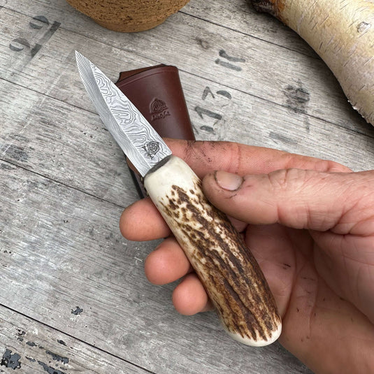 Damasteel Antler Sloyd Knife