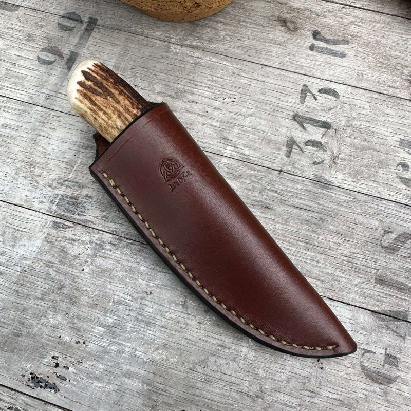Load image into Gallery viewer, Damasteel Antler Sloyd Knife
