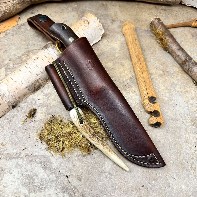 Load image into Gallery viewer, The Woodlander - Green Micarta/AEB-L
