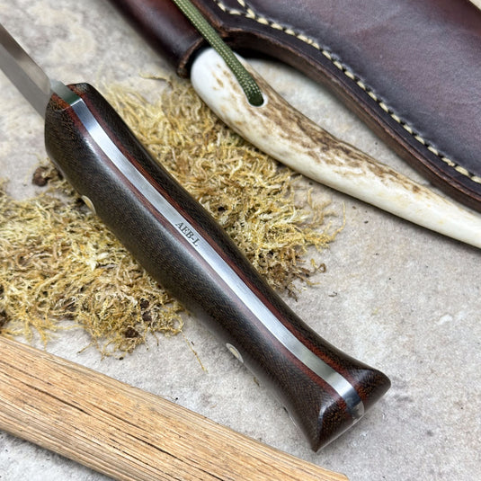 The Woodlander - Green Micarta/AEB-L