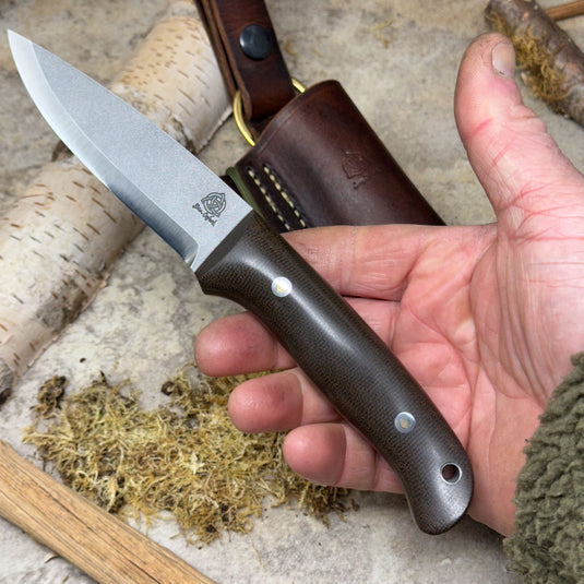 The Woodlander - Green Micarta/AEB-L