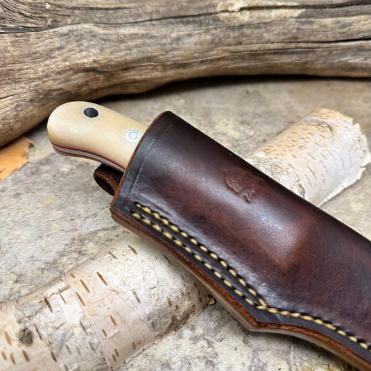 The Woodlander - Ivory Linen Micarta/AEB-L