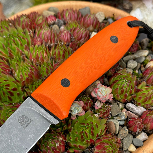 Hunter Orange  Flat ground Campcraft knife