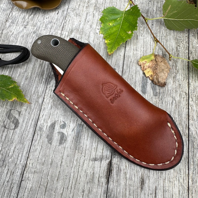 Load image into Gallery viewer, Green &amp; Natural Micarta AEB-L Nomad
