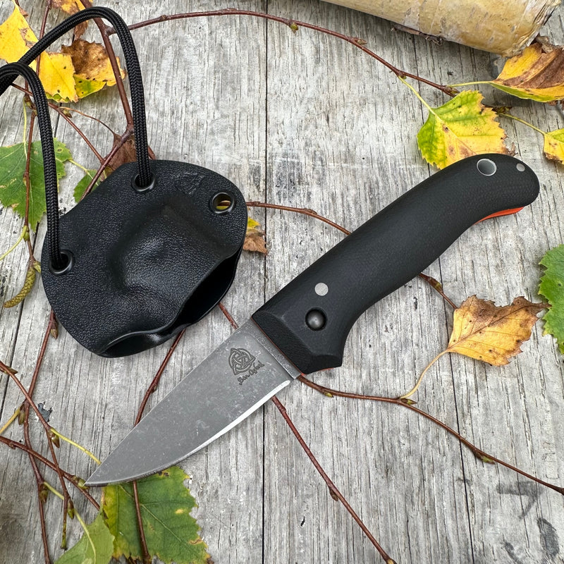 Load image into Gallery viewer, &quot;Chunky&quot; Black Micarta Flat grind Nomad
