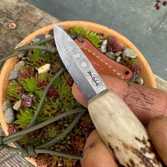 Damasteel Stumpy Field Knife