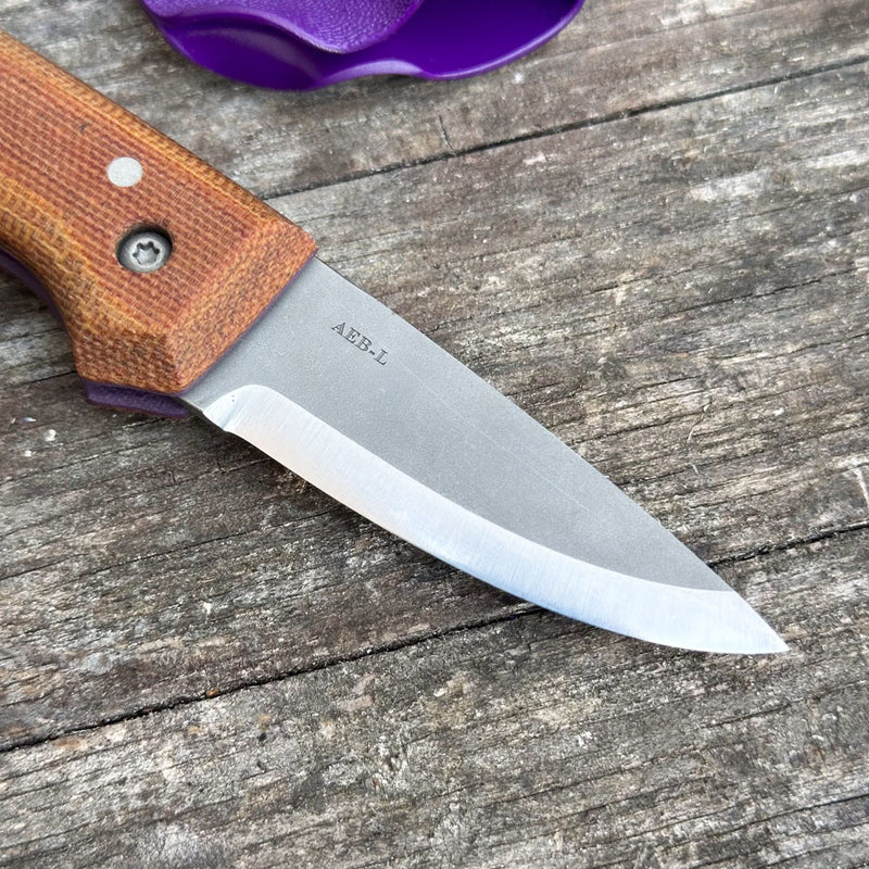 Load image into Gallery viewer, The Nomad - Natural Micarta/Purple

