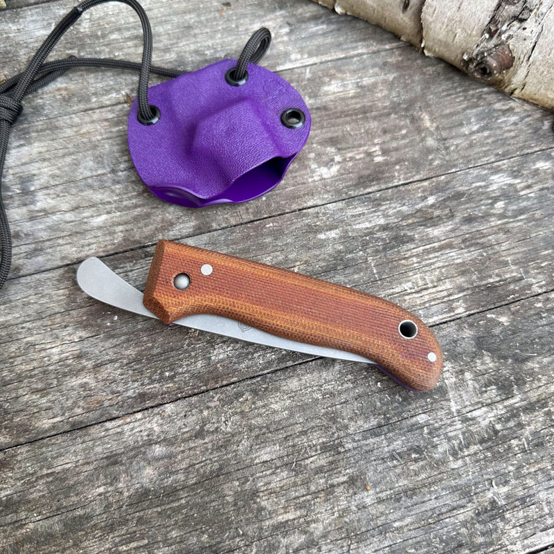 Load image into Gallery viewer, The Nomad - Natural Micarta/Purple
