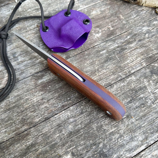 The Nomad - Natural Micarta/Purple