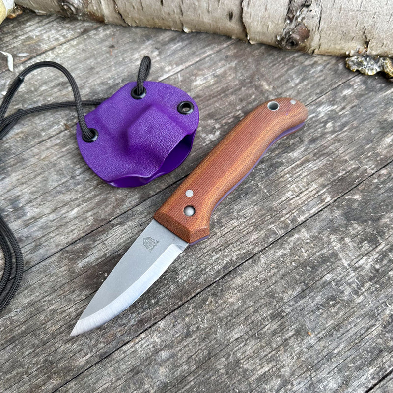Load image into Gallery viewer, The Nomad - Natural Micarta/Purple
