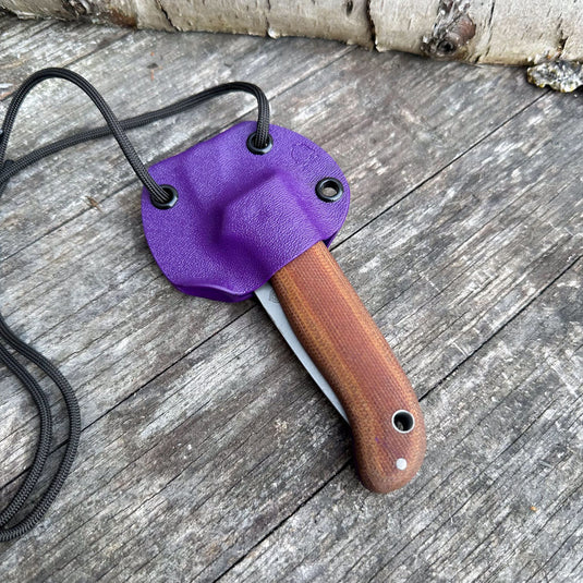 The Nomad - Natural Micarta/Purple